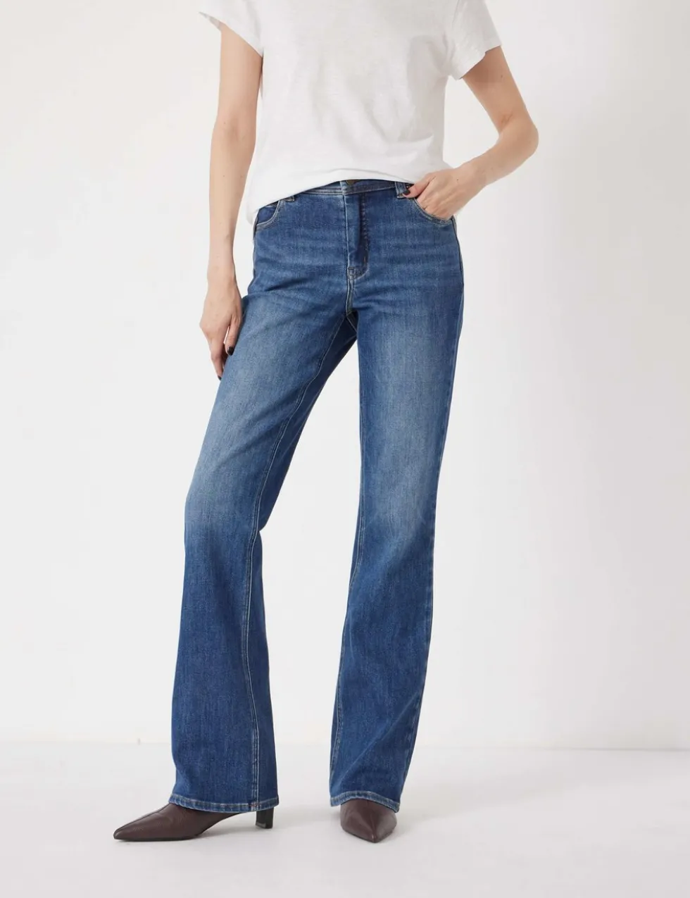Mid Rise Bootcut Jeans
