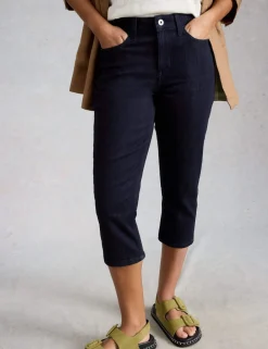 Mid Rise Skinny Cropped Jeans