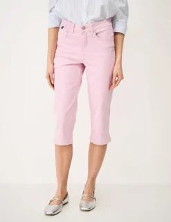 Mid Rise Slim Fit Cropped Jeans