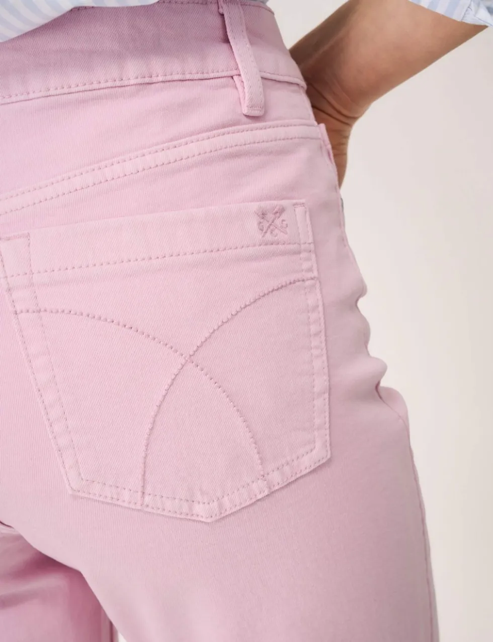 Mid Rise Slim Fit Cropped Jeans