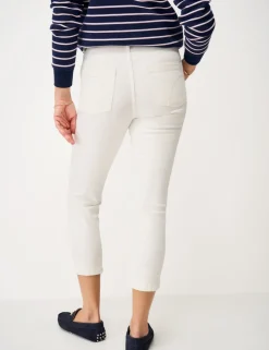 Mid Rise Slim Fit Cropped Jeans