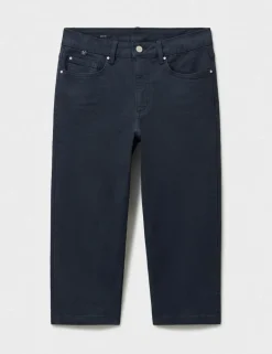 Mid Rise Slim Fit Cropped Jeans