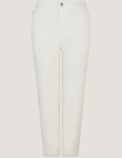 Mid Rise Slim Fit Cropped Jeans