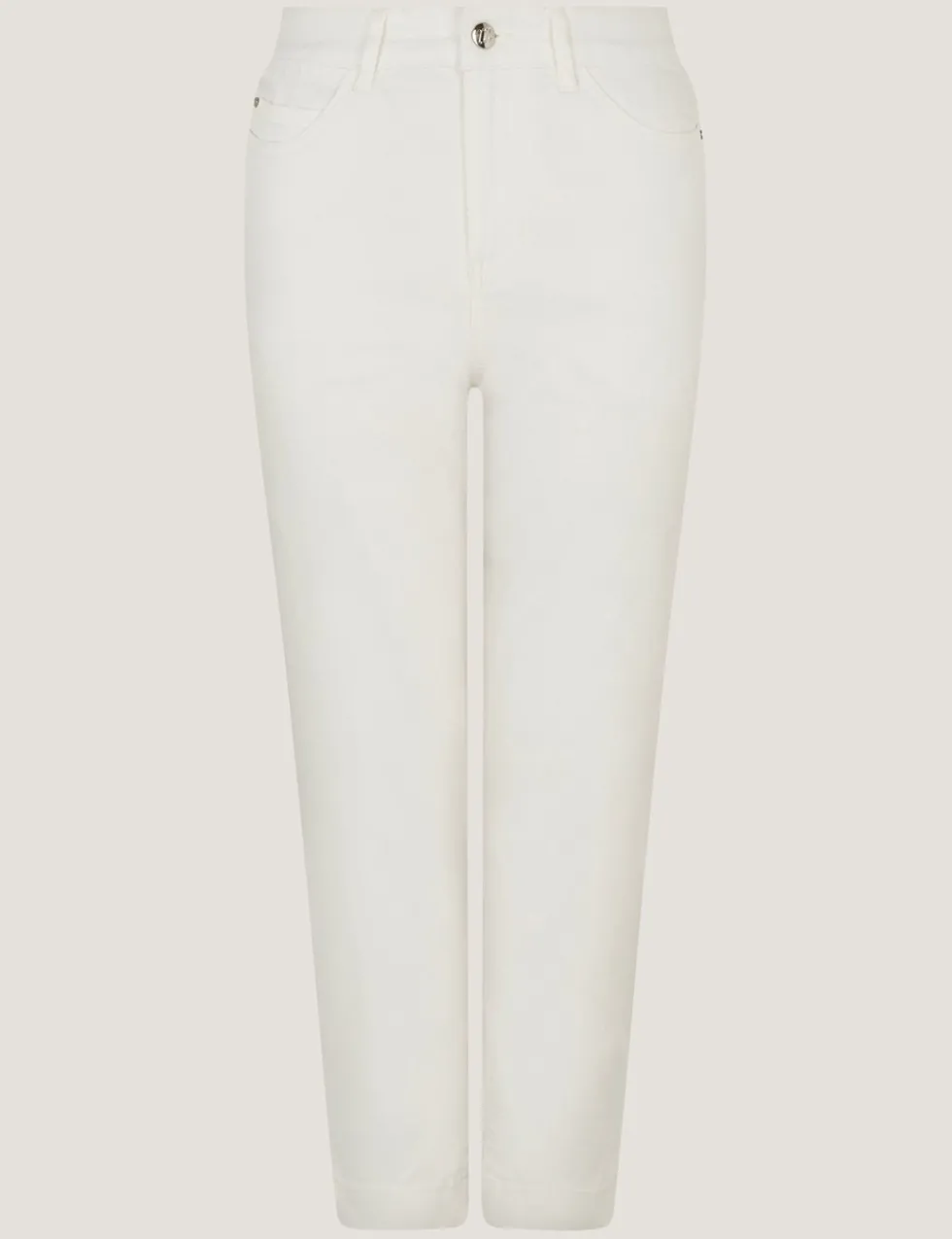 Mid Rise Slim Fit Cropped Jeans