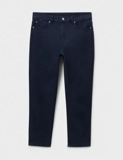 Mid Rise Slim Fit Cropped Jeans