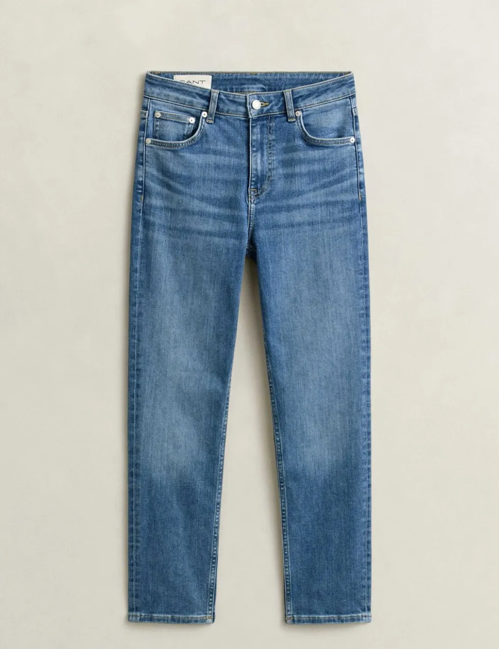 Mid Rise Slim Fit Cropped Jeans