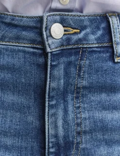 Mid Rise Slim Fit Cropped Jeans