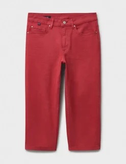 Mid Rise Slim Fit Cropped Jeans