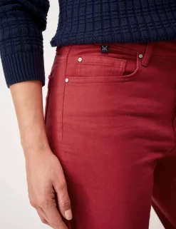 Mid Rise Slim Fit Cropped Jeans