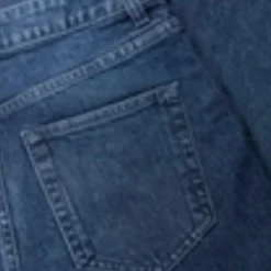 Mid Rise Straight Leg Ankle Grazer Jeans