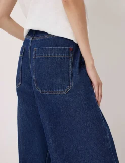 Mid Rise Straight Leg Jeans
