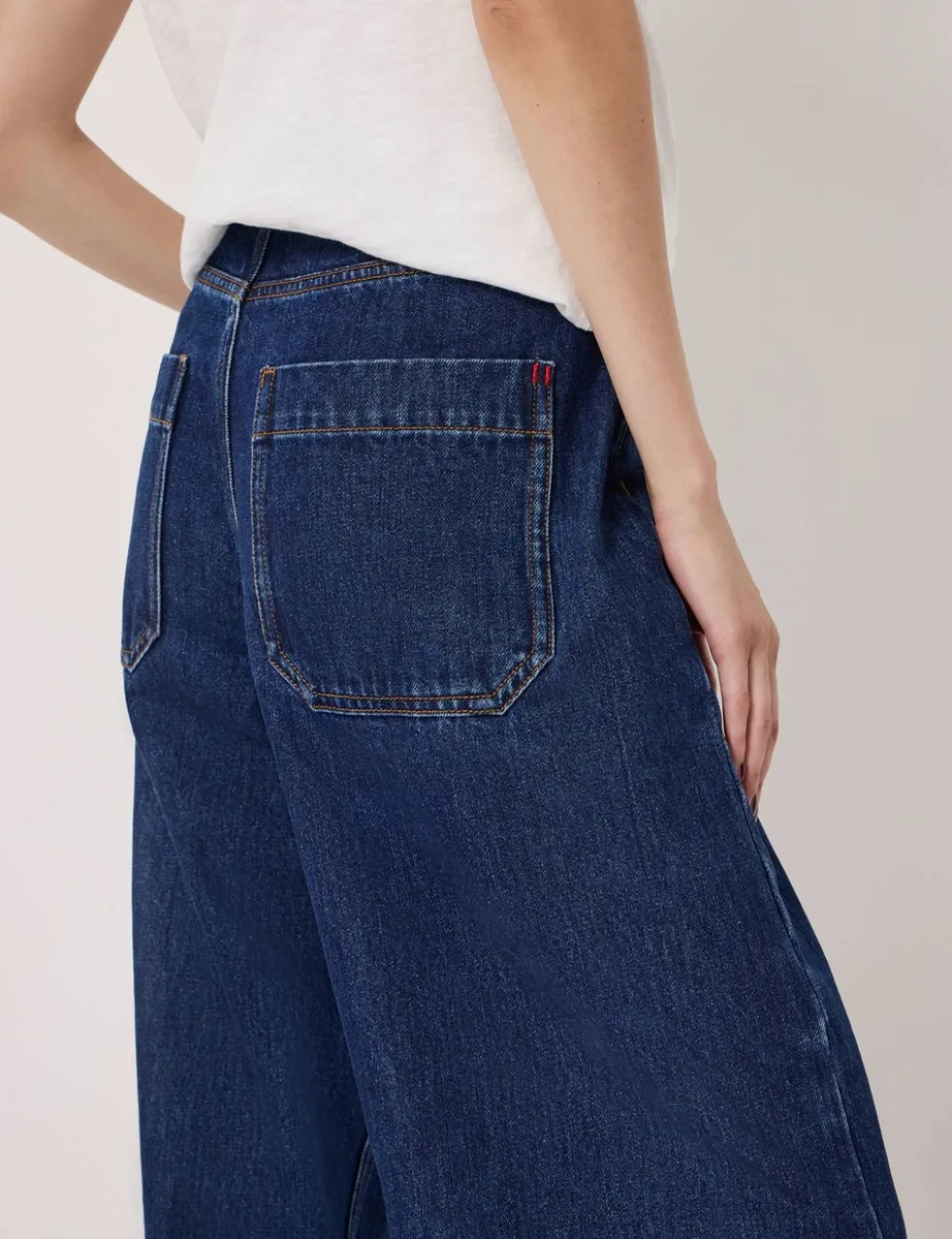 Mid Rise Straight Leg Jeans