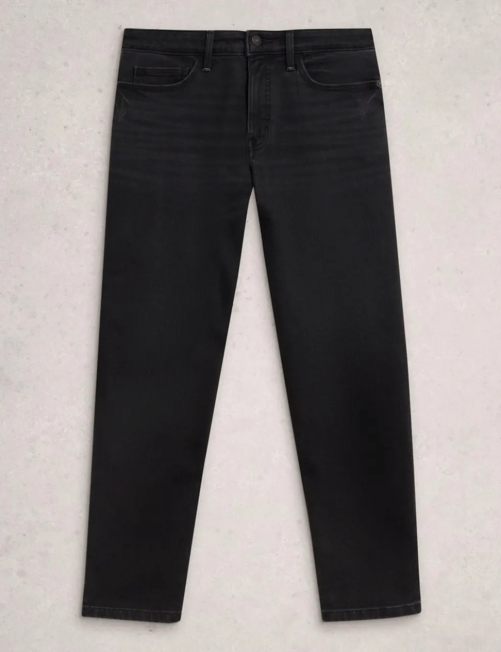 Mid Rise Straight Leg Jeans