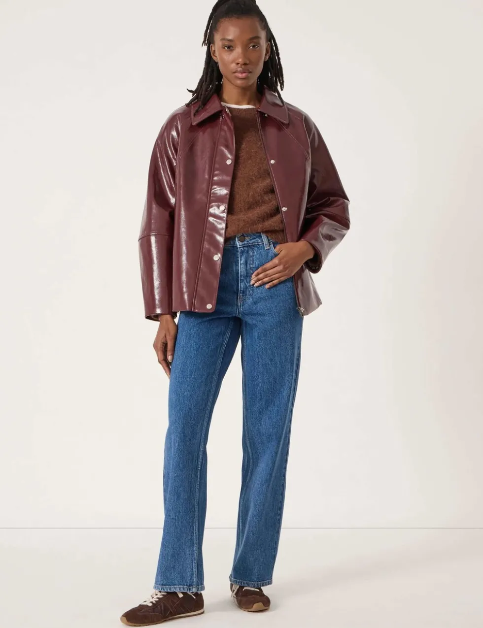 Mid Rise Straight Leg Jeans