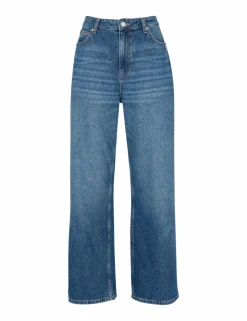 Mid Rise Straight Leg Jeans