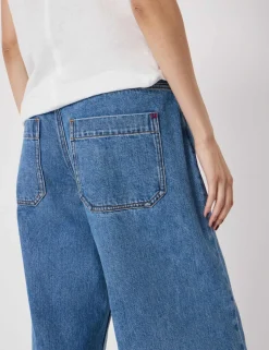Mid Rise Straight Leg Jeans