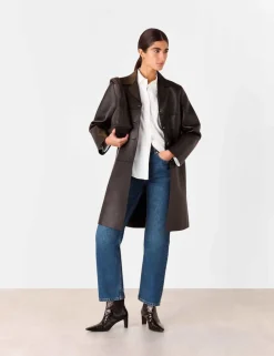 Mid Rise Straight Leg Jeans