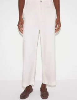 Mid Rise Wide Leg Ankle Grazer Jeans