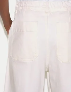 Mid Rise Wide Leg Ankle Grazer Jeans