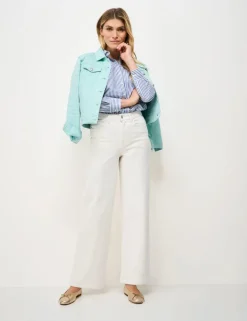 Mid Rise Wide Leg Jeans