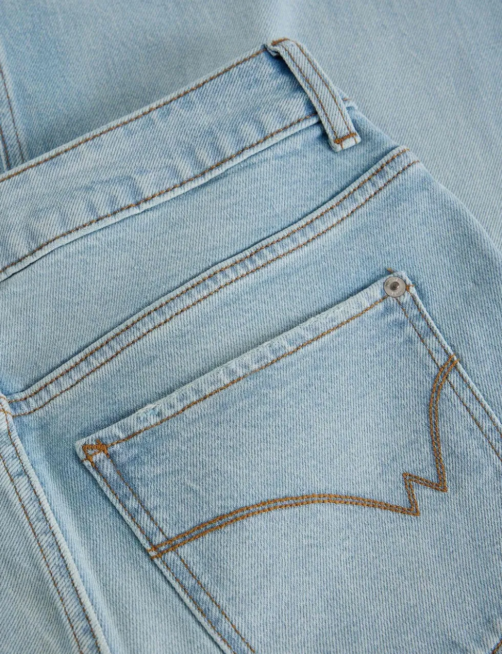 Mid Rise Wide Leg Jeans