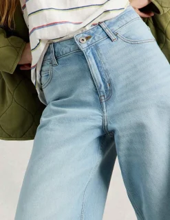 Mid Rise Wide Leg Jeans