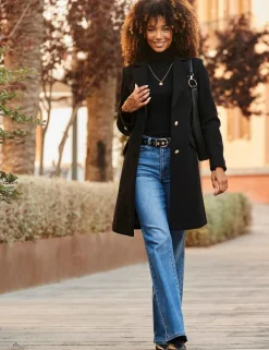 Mid Rise Wide Leg Jeans