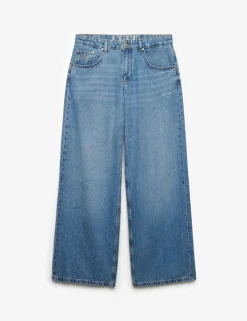 Mid Rise Wide Leg Jeans
