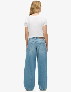 Mid Rise Wide Leg Jeans