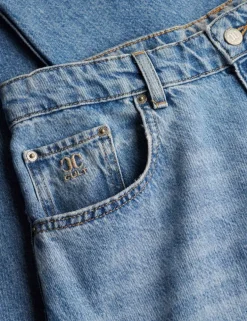 Mid Rise Wide Leg Jeans