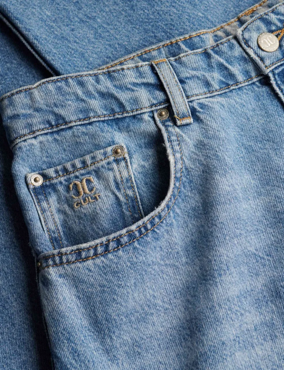 Mid Rise Wide Leg Jeans
