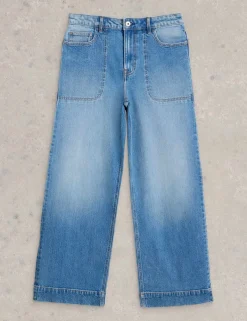 Mid Rise Wide Leg Jeans