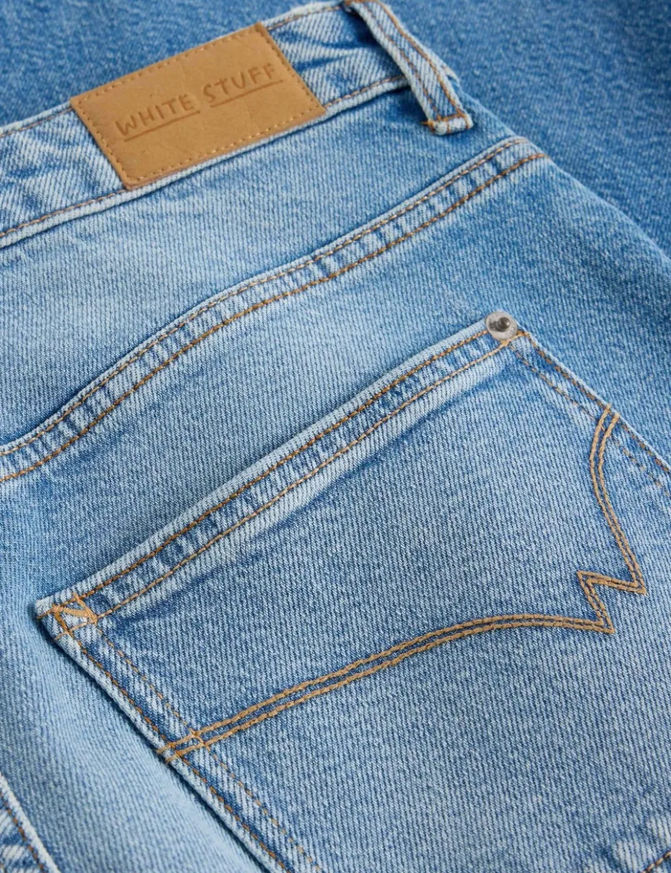 Mid Rise Wide Leg Jeans