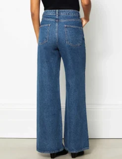 Mid Rise Wide Leg Jeans
