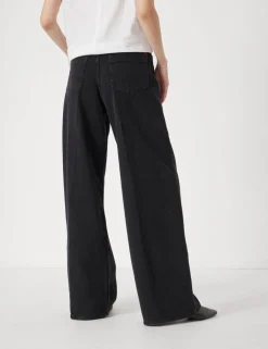Mid Rise Wide Leg Jeans