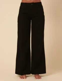 Mid Rise Wide Leg Jeans