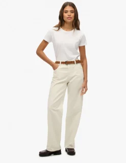 Mid Rise Wide Leg Jeans