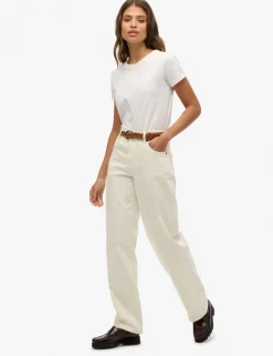 Mid Rise Wide Leg Jeans