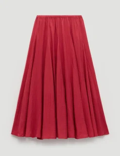 Midi A-Line Skirt