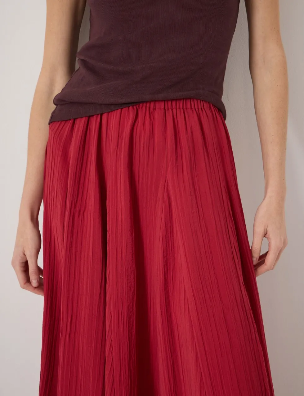Midi A-Line Skirt