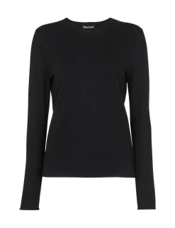 Mila Cotton Blend Ribbed V-Neck Jumper