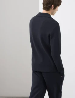 Milano-Knit Extended Funnel Neck Half Zip Jumper