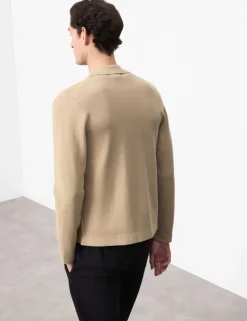 Milano-knit Zip up Knitted Jacket
