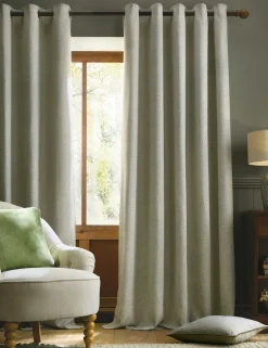 Milbourne Herringbone Eyelet Curtains