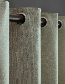 Milbourne Herringbone Eyelet Curtains