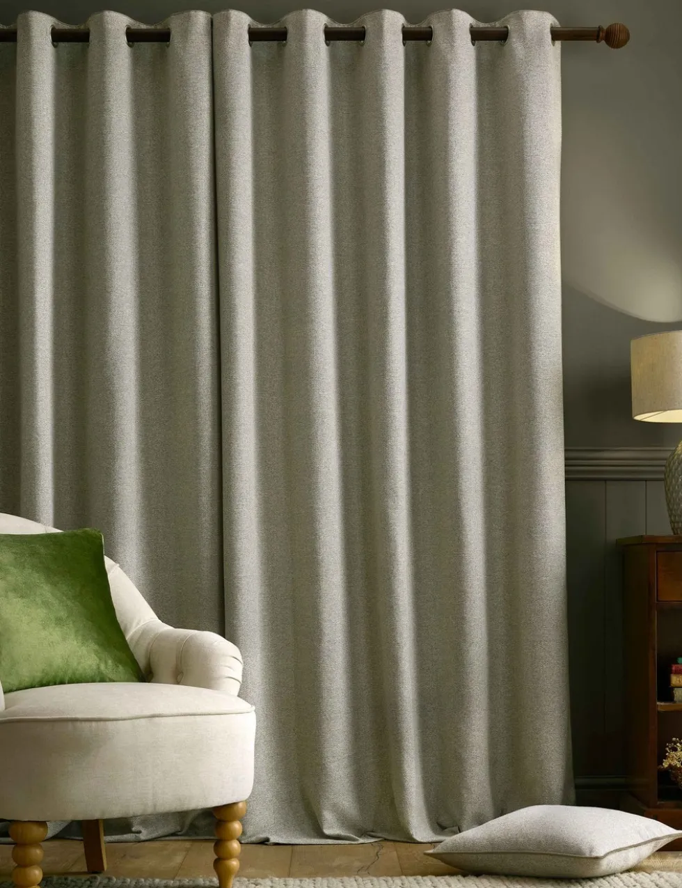 Milbourne Herringbone Eyelet Curtains