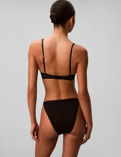 Minimalist Mesh Wired Push-Up Plunge Bra (B-D)