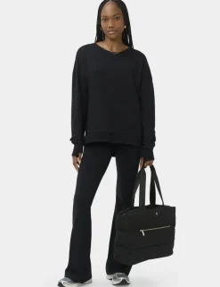 Modal Blend Tie Back Relaxed Sweatshirt