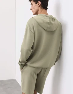 Modal Blend Zip Through Hoodie