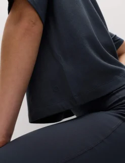 Modal Cotton Blend Lightweight Boxy T-shirt